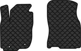 Акція на Килимки з екошкіри EVAtech ECO в салон авто передні для RAV4 (XA40) (closed threshold) Toyota 2013-2016 4 покоління SUV USA Екошкіра чорна з чорною ниткою чорний кант від Rozetka