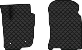 Акція на Килимки з екошкіри EVAtech ECO в салон авто передні для RAV4  Long Toyota 2005-2012 3 покоління SUV EU Екошкіра чорна з чорною ниткою чорний кант від Rozetka