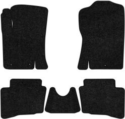 Акція на Ворсові килимки EVAtech Standard в салон авто для Hyundai i20 (PB) 5-doors (3 clips) 2008-2014 1 покоління Htb EU Чорний кант від Rozetka