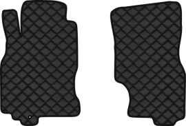 Акція на Килимки з екошкіри EVAtech ECO в салон авто передні для FX (S50) Infiniti 2003-2008 1 покоління SUV EU Екошкіра чорна з чорною ниткою чорний кант від Rozetka