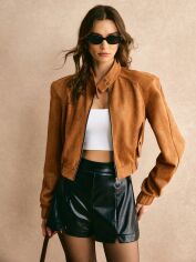 Акція на Куртка жіноча SHEIN GD-00134009 S Коричнева від Rozetka