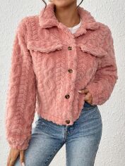 Акція на Куртка жіноча SHEIN GD-00134140 S Світло-рожева від Rozetka