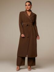 Акція на Пальто жіноче SHEIN GD-00134561 S Коричневе від Rozetka