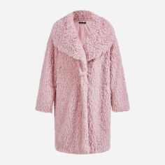 Акція на Пальто жіноче SHEIN GD-00134603 L Рожеве від Rozetka