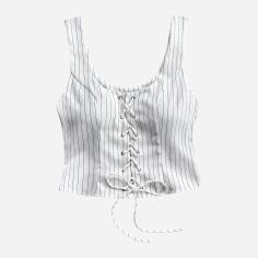 Акція на Топ жіночий SHEIN GD-00153896 XS Білий від Rozetka