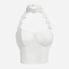Акція на Топ жіночий SHEIN GD-00144170 L Білий від Rozetka