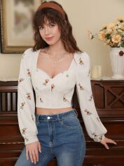 Акція на Топ жіночий SHEIN GD-00142612 L Білий від Rozetka