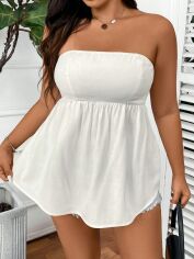 Акція на Топ жіночий SHEIN GD-00139607 3XL Білий від Rozetka