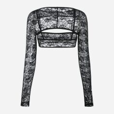 Акція на Топ жіночий SHEIN GD-00131648 S Чорний від Rozetka