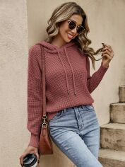 Акція на Худі жіноче SHEIN GD-00134933 24-26 Рожево-коричневе від Rozetka