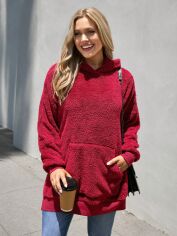 Акція на Худі жіноче SHEIN GD-00132406 L Червоне від Rozetka
