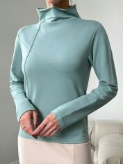 Акція на Лонгслів довгий жіночий SHEIN GD-00122829 L М'ятний від Rozetka