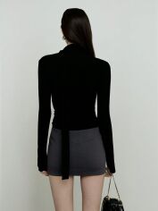 Акція на Лонгслів довгий жіночий SHEIN GD-00122966 XS Чорний від Rozetka