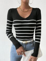 Акція на Джемпер жіночий SHEIN GD-00130768 S Чорний від Rozetka