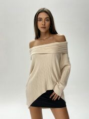Акція на Джемпер жіночий SHEIN GD-00131838 L Пудровий від Rozetka