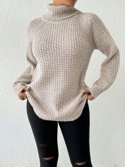 Акція на Джемпер жіночий SHEIN GD-00131951 L Сіро-бежевий від Rozetka