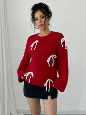 Акція на Джемпер жіночий SHEIN GD-00134071 S Червоний від Rozetka