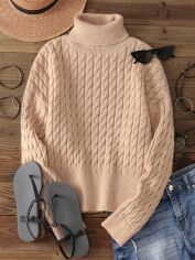 Акція на Светр жіночий SHEIN GD-00134116 L Персиковий від Rozetka