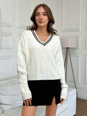 Акція на Джемпер жіночий SHEIN GD-00121501 L Білий від Rozetka