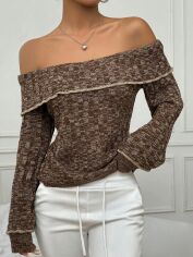 Акція на Джемпер жіночий SHEIN GD-00132381 S Коричневий від Rozetka