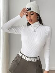 Акція на Гольф-водолазка жіноча SHEIN GD-00130052 L Біла від Rozetka