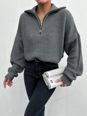 Акція на Джемпер жіночий SHEIN GD-00142608 L Сірий від Rozetka