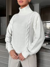 Акція на Джемпер жіночий SHEIN GD-00143036 L Білий від Rozetka