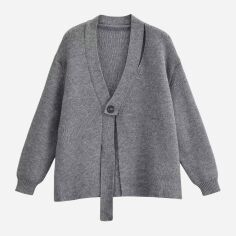 Акція на Кардиган жіночий SHEIN GD-00099670 S Сірий від Rozetka