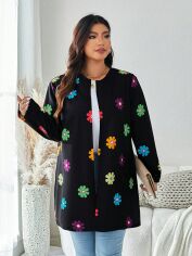 Акція на Кардиган жіночий SHEIN GD-00131640 XL Чорний від Rozetka