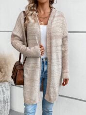 Акція на Кардиган жіночий SHEIN GD-00149320 S Сіро-бежевий від Rozetka
