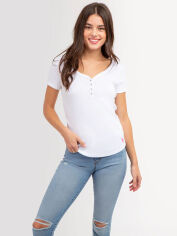 Акція на Футболка бавовняна жіноча U.S. Polo Assn 215842-6600A M Біла від Rozetka