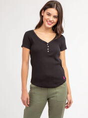 Акція на Футболка бавовняна жіноча U.S. Polo Assn 215842-6600A XS Чорна від Rozetka