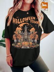 Акція на Футболка жіноча SHEIN GD-00134575 XL Чорна від Rozetka
