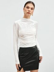 Акція на Футболка жіноча SHEIN GD-00163444 S Біла від Rozetka
