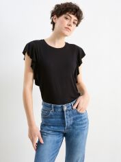 Акція на Футболка жіноча C&A GD-00125618 S Чорна від Rozetka