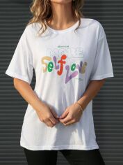 Акція на Футболка жіноча SHEIN GD-00149144 S Біла від Rozetka