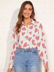 Акція на Сорочка жіноча SHEIN GD-00151944 XL Біла від Rozetka