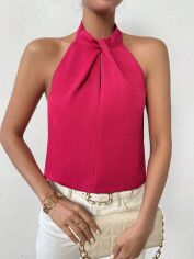 Акція на Блузка жіноча SHEIN GD-00104133 L Рожева від Rozetka