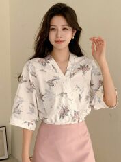 Акція на Блузка жіноча SHEIN GD-00149750 S Біла від Rozetka