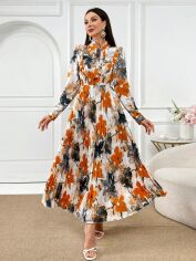Акція на Плаття довге літнє жіноче SHEIN GD-00151115 S Комбіноване від Rozetka