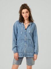 Акція на Толстовка жіноча SHEIN GD-00153338 XS Блакитна від Rozetka