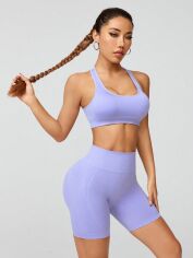 Акція на Спортивний костюм жіночий SHEIN GD-00142491 L Бузковий від Rozetka