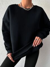 Акція на Світшот жіночий SHEIN GD-00152179 XL Чорний від Rozetka