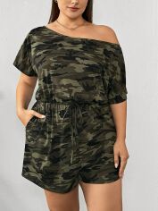 Акція на Комбінезон жіночий SHEIN GD-00140139 4XL Хакі від Rozetka