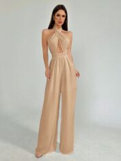 Акція на Комбінезон жіночий SHEIN GD-00150815 S Світло-бежевий від Rozetka