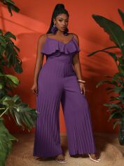 Акція на Комбінезон жіночий SHEIN GD-00136107 XL Фіолетовий від Rozetka