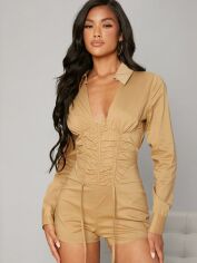 Акція на Комбінезон жіночий SHEIN GD-00148791 S Світло-бежевий від Rozetka