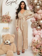 Акція на Комбінезон для вагітних SHEIN GD-00083496 M Бежевий від Rozetka