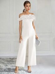Акція на Комбінезон жіночий SHEIN GD-00114747 M Білий від Rozetka