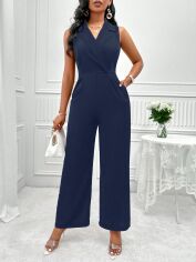 Акція на Комбінезон жіночий SHEIN GD-00114776 XL Темно-синій від Rozetka